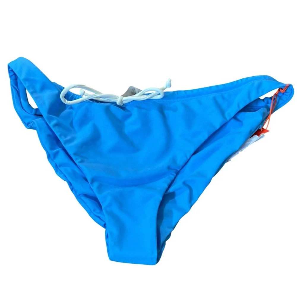 OOKIOH Monaco Bikini Bottom Blue Recycled High Cut Swim Sustainable Eco-friendly